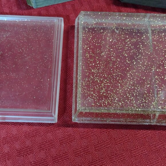 Vintage Stancraft Coat of Arms Playing Cards and Plastic Glitter Case - Picture 4 of 16